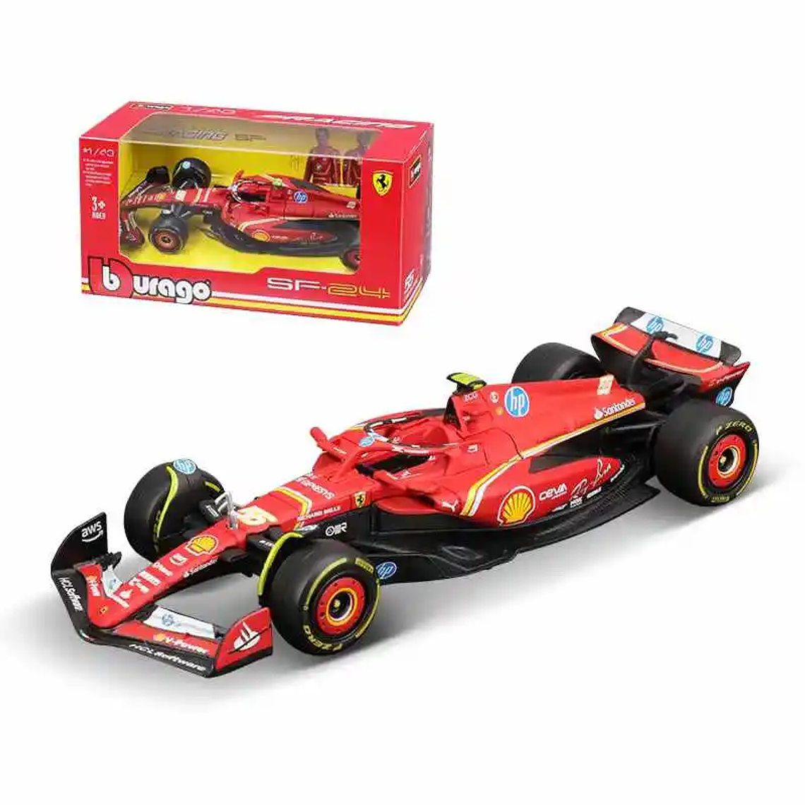 Modelo Bburago 1:43 McLaren MCL38 - Edição GP do Mónaco 2024, Lando Norris #4 | Colecionável Oficial 8