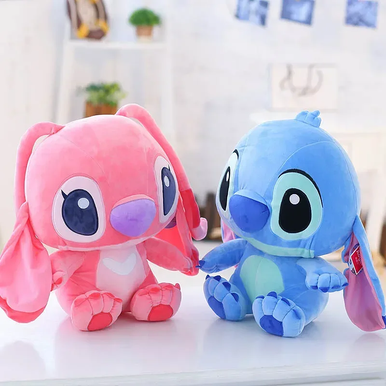 Pelúcia Oficial Disney Stitch Azul (Lilo & Stitch) - Boneco de Anime Macio e Fofinho, Presente para Crianças 2