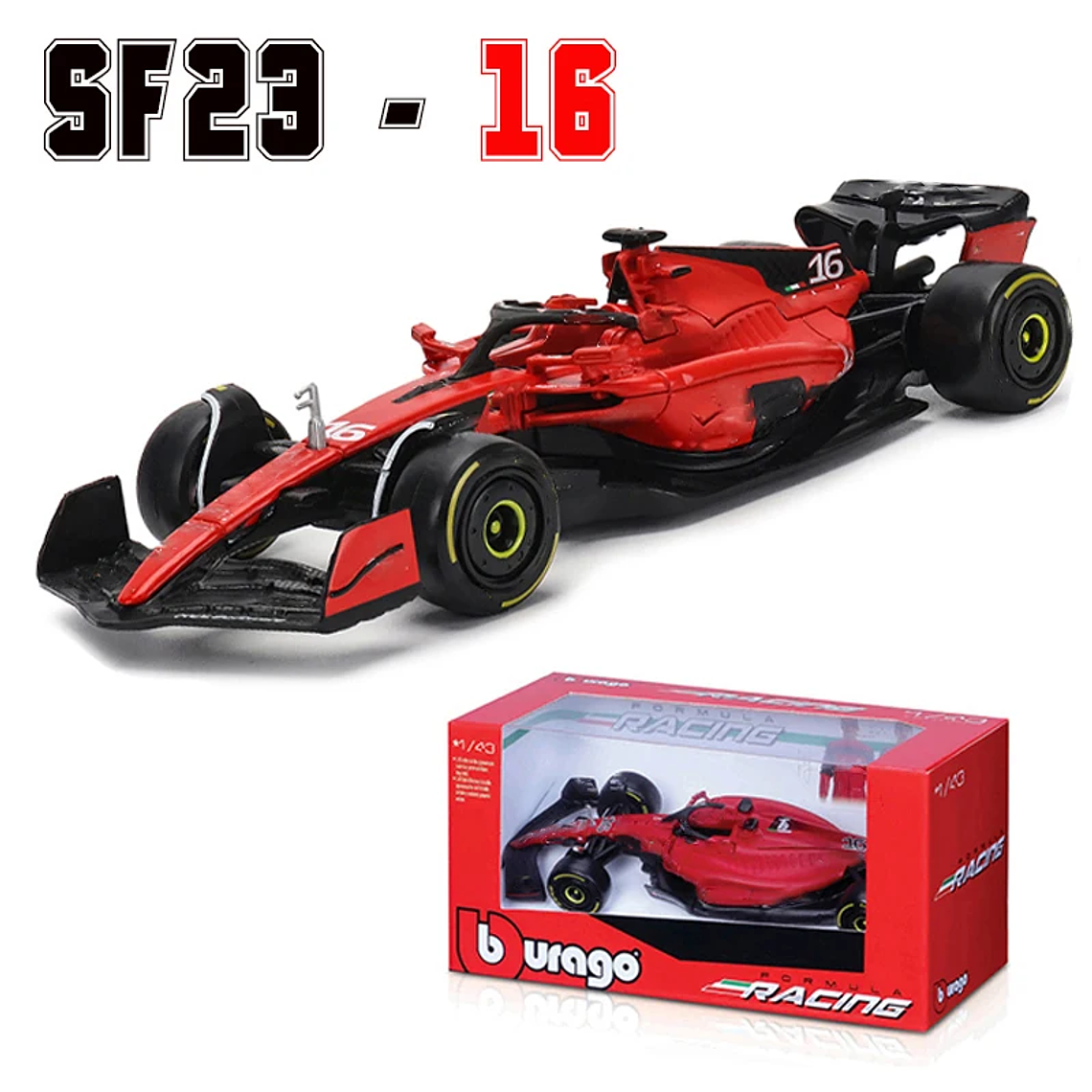 Modelo 1:43 Bburago F1 - McLaren MCL60, MCL38, Red Bull RB20 e RB19, Coleção Carro Estático de Metal 8