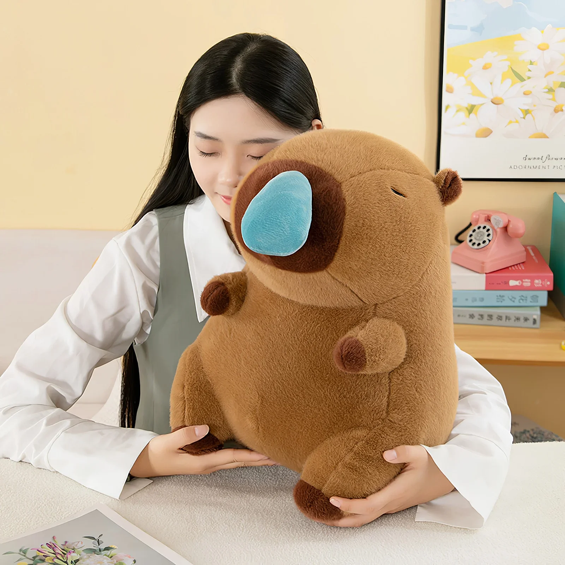 Cute Plush Capybara Kawaii 20 to 50cm - Soft Stuffed Animal, Decorative Pillow and Gift 5