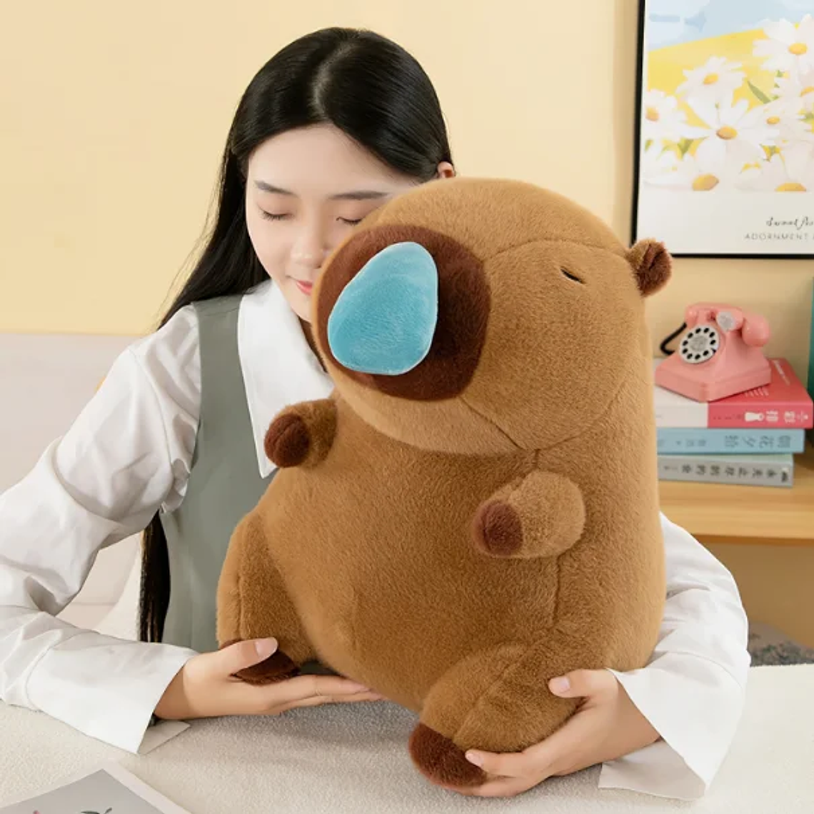 Cute Plush Capybara Kawaii 20 to 50cm - Soft Stuffed Animal, Decorative Pillow and Gift 9