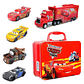 Conjunto Colecionável Disney Pixar Cars - Caixa de Armazenamento com 4 Carros de Metal (McQueen, Cruz, Mater, Jackson) - Thumbnail 6