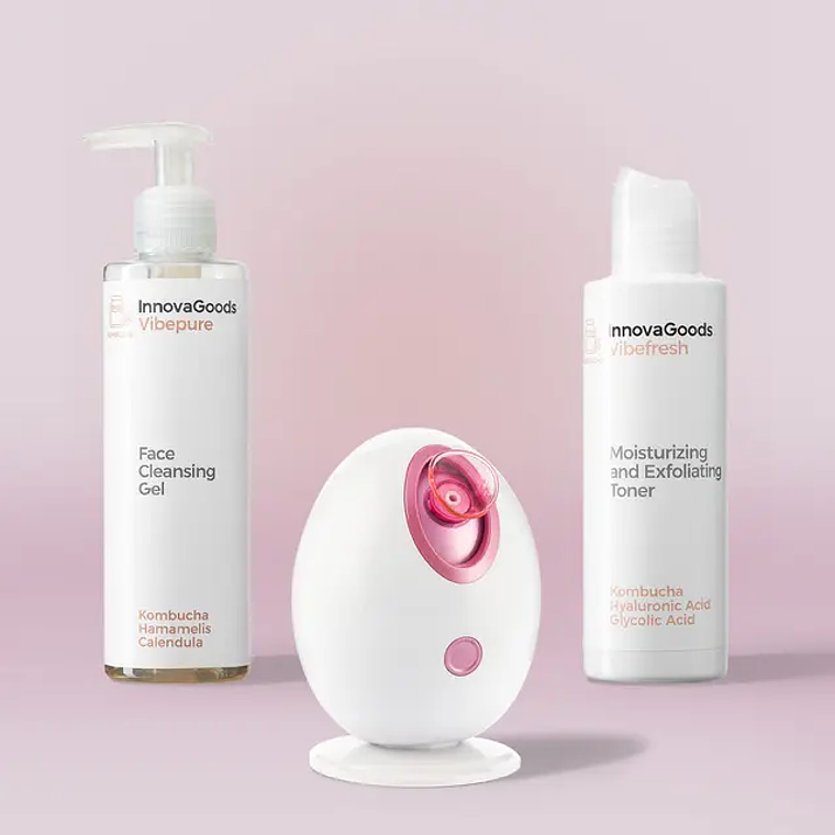 Kombucha Facial Treatment Pack - Gel, Exfoliator & Detox Mask | InnovaGoods 1