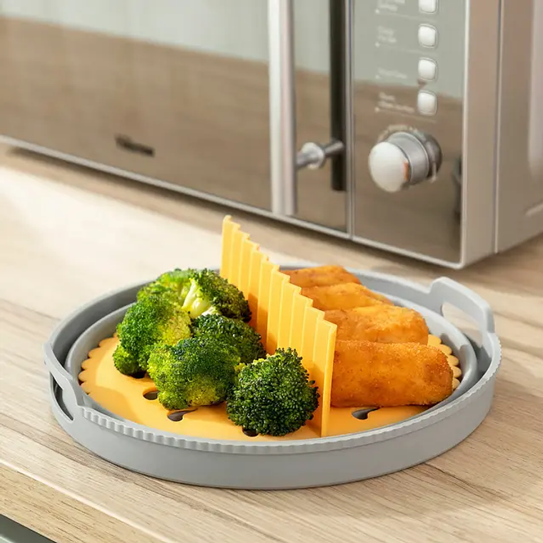 Cesto Expansor de Silicone para Fritadeira de Ar - Dobrável e Lavável | InnovaGoods 7