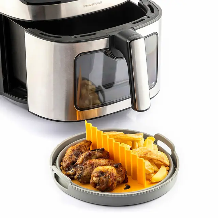 Cesto Expansor de Silicone para Fritadeira de Ar - Dobrável e Lavável | InnovaGoods 2