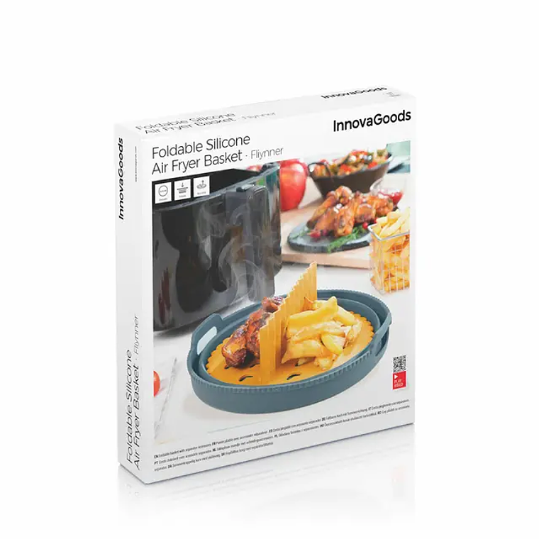 Cesto Expansor de Silicone para Fritadeira de Ar - Dobrável e Lavável | InnovaGoods 12
