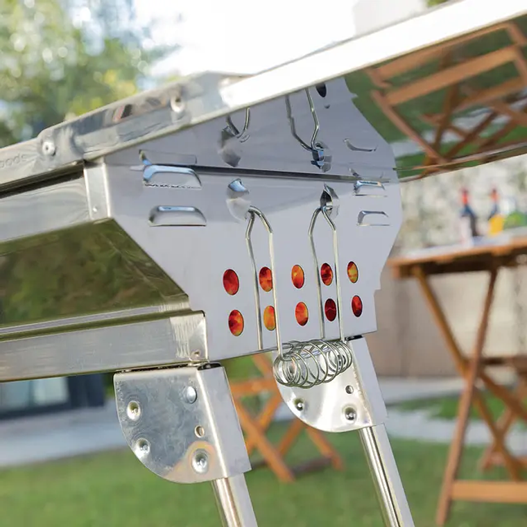 Churrasqueira Portátil Dobrável em Aço Inoxidável para Carvão - ExelQ | InnovaGoods 7