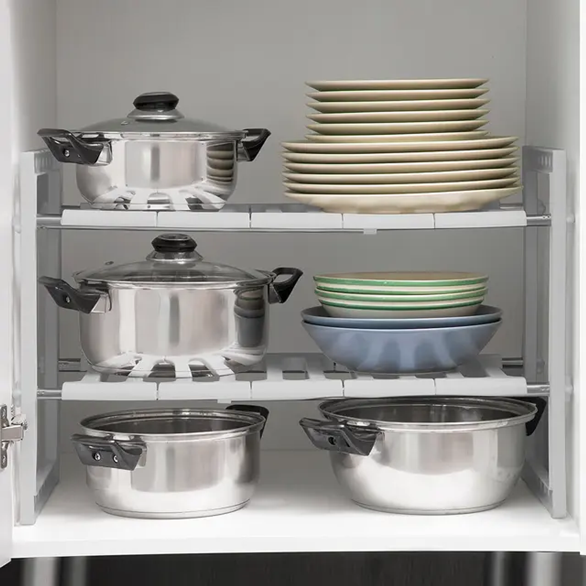 Estante Organizadora Extensível para Lava-Louça - Ajustável 37-66cm, 2 Prateleiras | InnovaGoods 5