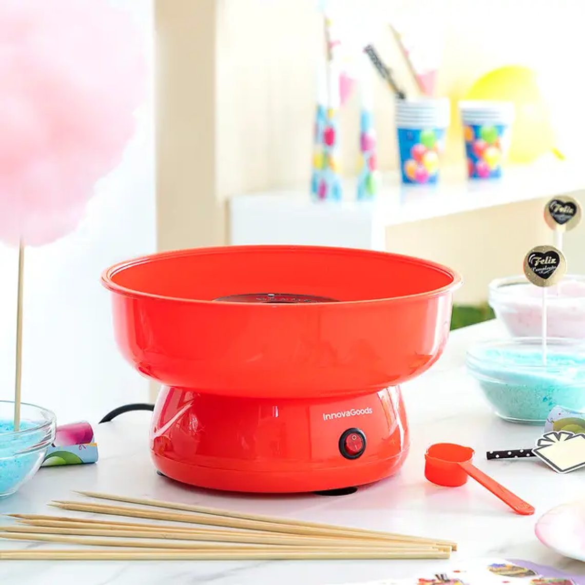 Máquina de Fazer Algodão Doce Caseira Cantty - Compacta e Fácil de Limpar | InnovaGoods 7