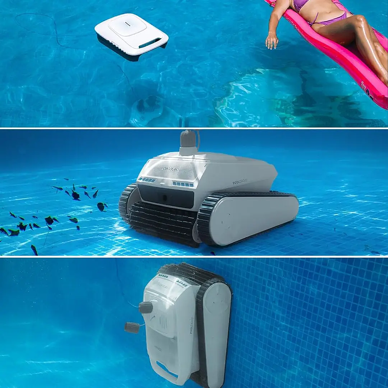 Robô Piscina Cecotec PoolDroid 10000 | c/ Comando, AquaSkater | Limpa Tudo 6