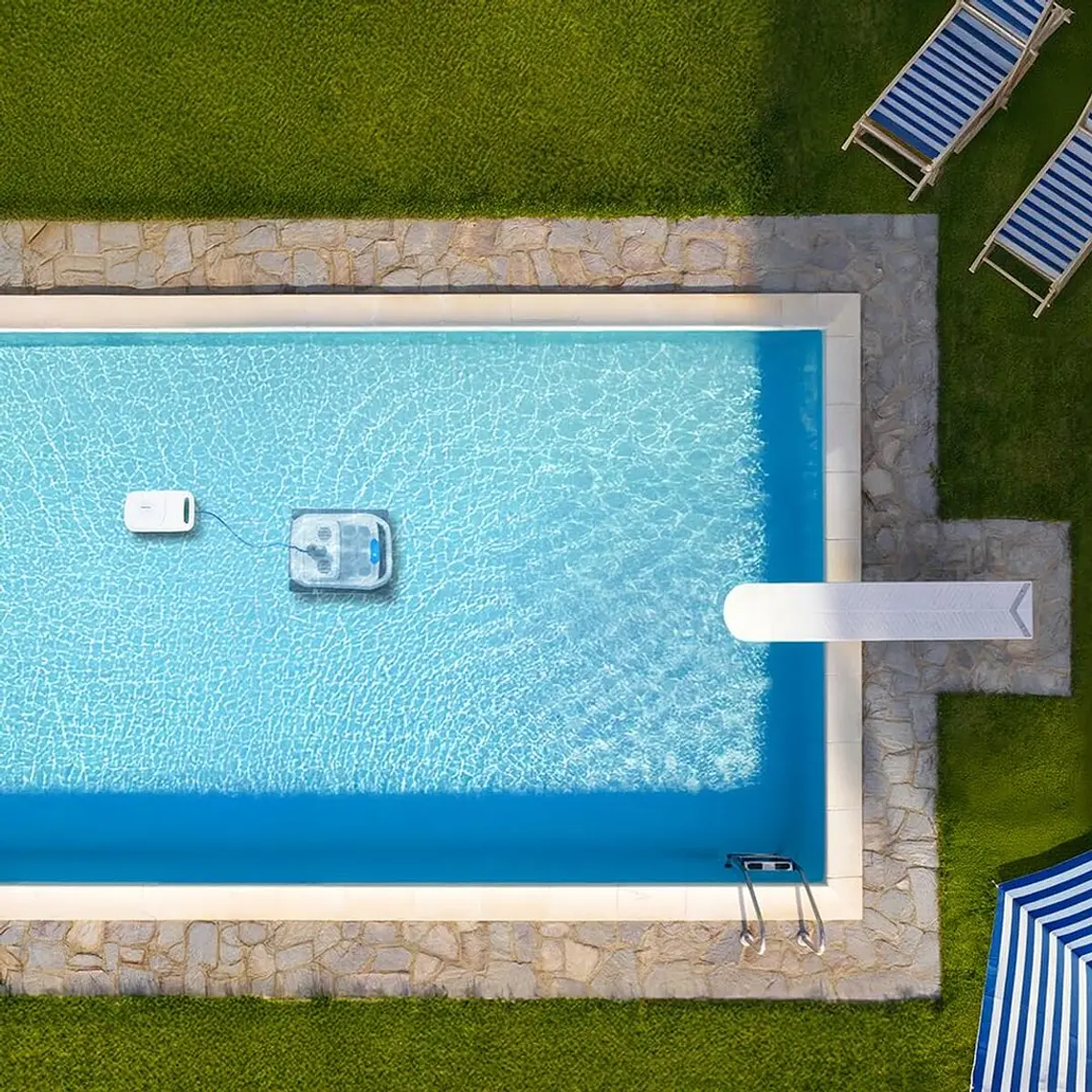 Robô Piscina Cecotec PoolDroid 10000 | c/ Comando, AquaSkater | Limpa Tudo 10