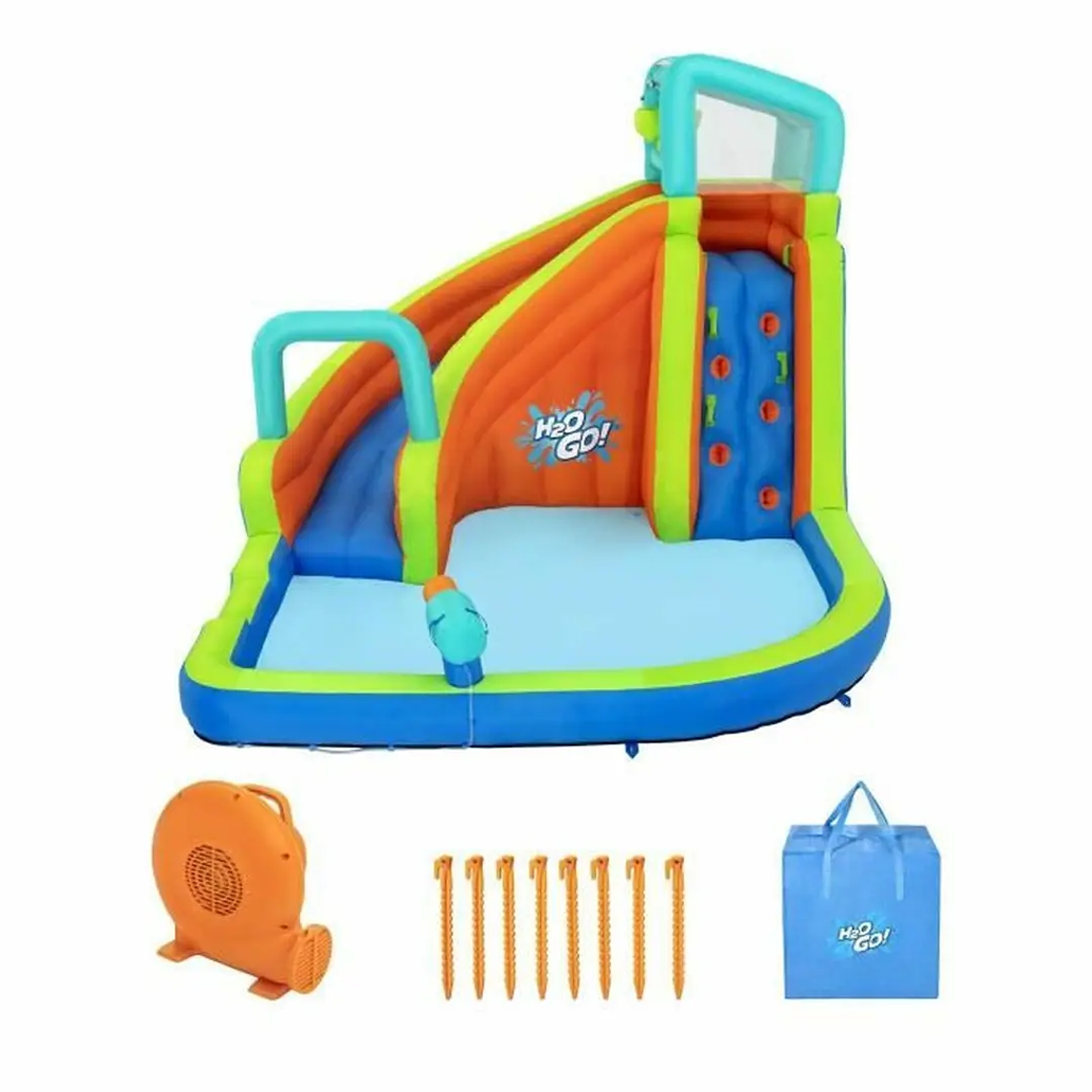 Parque Aquático Insuflável Bestway 365x320x240cm | Com Escorrega, +5 Anos, Multicolor 16