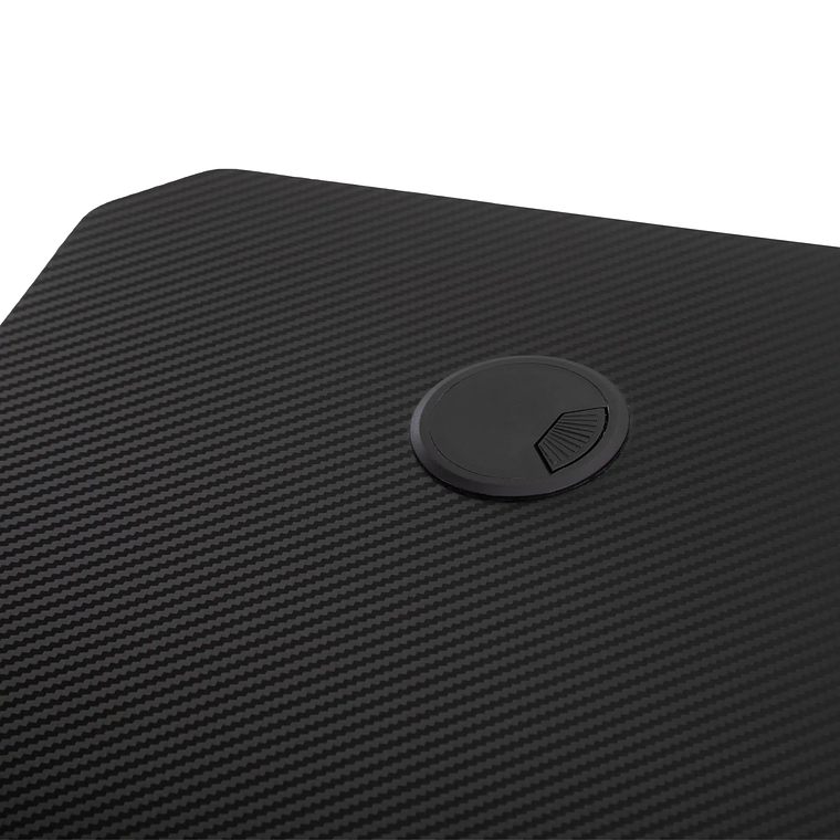 Secretária Gaming 120x65cm | Mesa Escritório com Suporte para Copos, Gancho Fones e Pés Ajustáveis | Preta 9