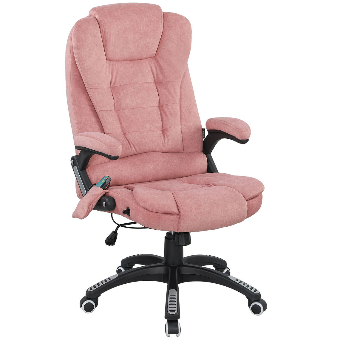 Cadeira de Escritório com Massagem e Aquecimento | 6 Pontos, Reclinação 130°, Apoio Lombar | Vinsetto Ergonómica Preta 12