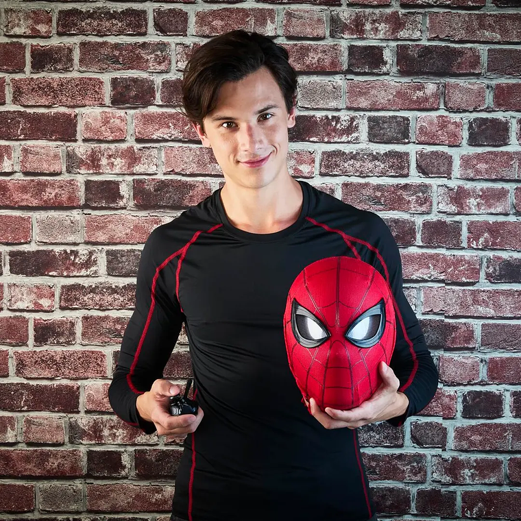 Capacete-Máscara do Homem-Aranha Marvel | Fantasia em Plástico Vermelho | Para Adultos e Meninos (+14 Anos) 5