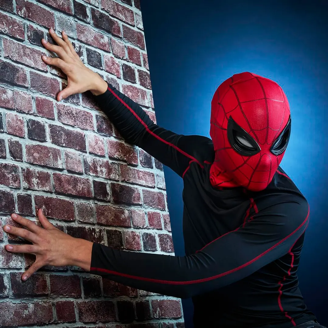 Marvel Spider-Man Helmet-Mask | Red Plastic Costume | For Adults and Boys (14+ Years) 4