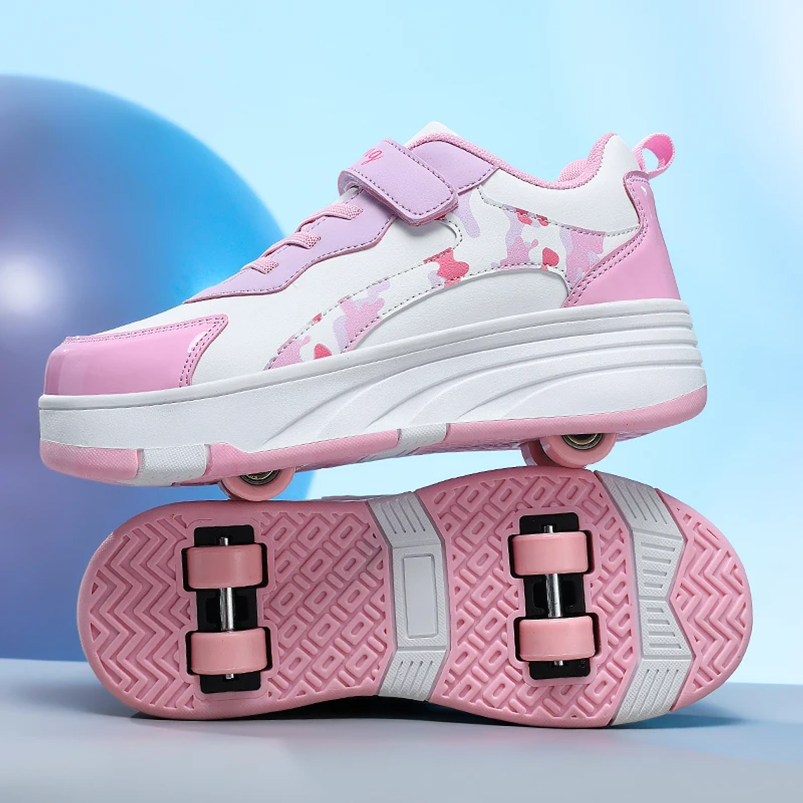 Kids' Scooter with Retractable Wheels | Snickers Fashion Skate for Outdoor Sports, Gift for Boys and Girls 2