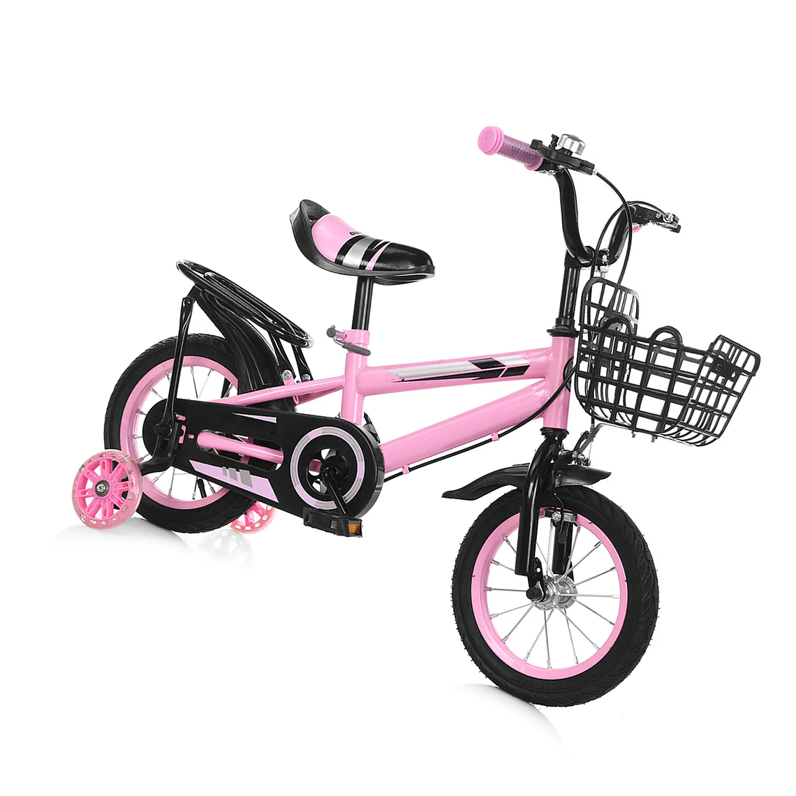 Bicicleta Infantil Ajustável 12/14/16 Polegadas com Cesto Removível | Bicicleta para Crianças de 2 a 7 Anos 4