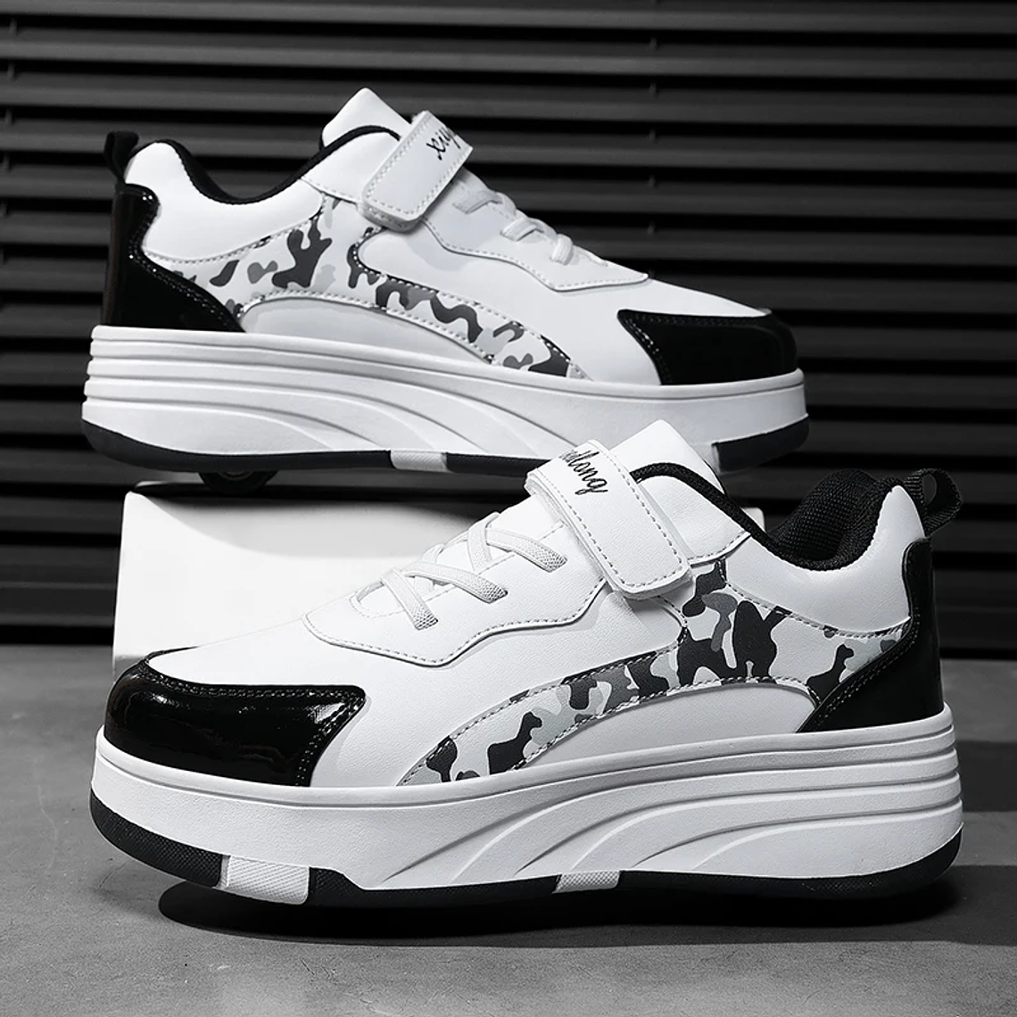 Kids' Scooter with Retractable Wheels | Snickers Fashion Skate for Outdoor Sports, Gift for Boys and Girls 4