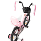 Bicicleta Infantil KEANO para Meninas 3-10 Anos | Bicicleta com Rodinhas, Cesto, Assento para Boneca e Streamers - 14/16/20 Polegadas - Thumbnail 3