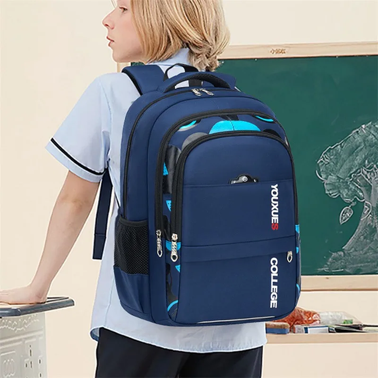 Waterproof School Backpack for Teenagers | Durable Nylon Backpack for Elementary School Boys 2
