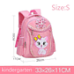 Pink Kitten Backpack with Bow | Girls' School Backpack with Diamond Details | Princess for Early Childhood and Elementary Education - thumbnail 8