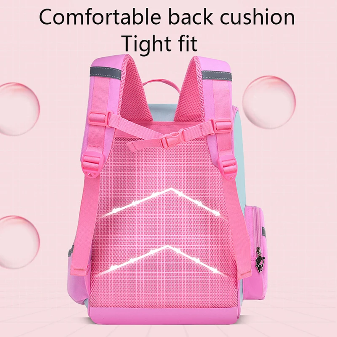 Mochila Escolar Unicórnio Grande Capacidade | Mochila Infantil Impermeável Kawaii para Meninas de 2 a 16 Anos | Com Detalhes Aplicados e Refletivos 2