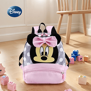 Mochila Infantil Disney Minnie 2025 - Mochila Escolar Kawaii Rosa para Meninas, Presente para Crianças e Jardim de Infância