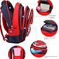 Mochila Infantil 3D para Carro | Mochila Escolar Leve e Impermeável para Crianças | Pré-Escola e Jardim de Infância - Cores Azul e Vermelho - Thumbnail 4