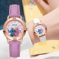 Disney Stitch Watch for Girls | Rhinestone Dial, Leather Strap | Water Resistant, Gift - thumbnail 1