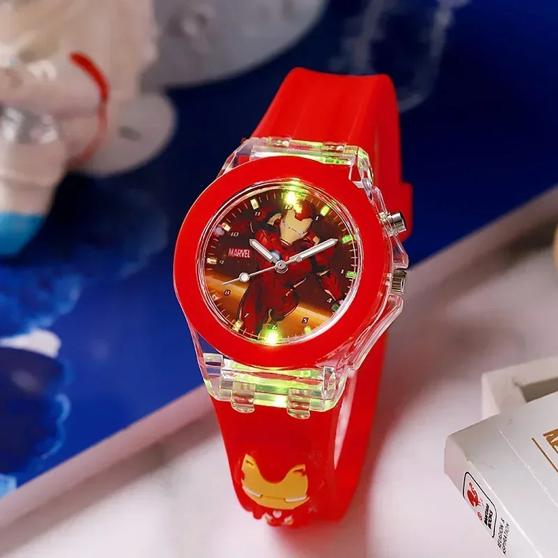 Disney Minnie/Mickey Mouse Watch for Kids | Luminous Wristband + LED Lights, Waterproof | Birthday Gift 6