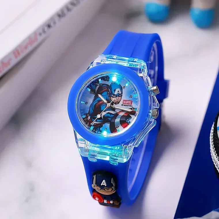 Disney Minnie/Mickey Mouse Watch for Kids | Luminous Wristband + LED Lights, Waterproof | Birthday Gift 7