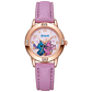 Disney Stitch Watch for Girls | Rhinestone Dial, Leather Strap | Water Resistant, Gift - thumbnail 10