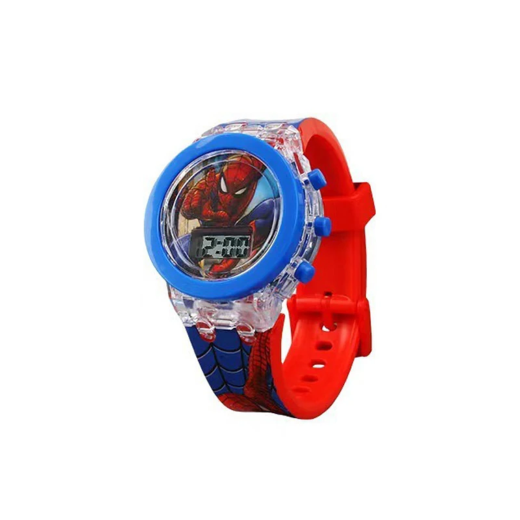 Relógio Infantil Disney Frozen/Mickey/Spider-Man | Com Luz LED, Resistente a Choques e Água | Para Meninos e Meninas 25