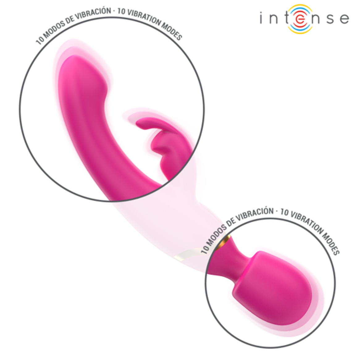 Winona - 2-in-1 Double Vibrator Rabbit and Wand | G-Spot and Clitoral Stimulator, 10 Modes, Waterproof 5