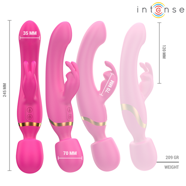 Winona - 2-in-1 Double Vibrator Rabbit and Wand | G-Spot and Clitoral Stimulator, 10 Modes, Waterproof 6