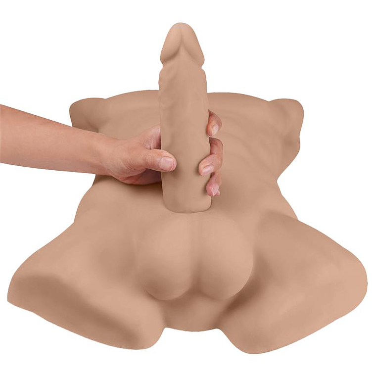 Torso SILEXD Apollo L Caramel: Realismo Termorreativo com Dildo Intercambiável 2