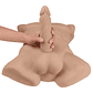 Torso SILEXD Apollo L Caramel: Realismo Termorreativo com Dildo Intercambiável - thumbnail 2