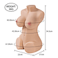 Torso XISE Wendy com Vibração e Efeito Succção: Prazer Realista e Compacto de 6 kg - thumbnail 12