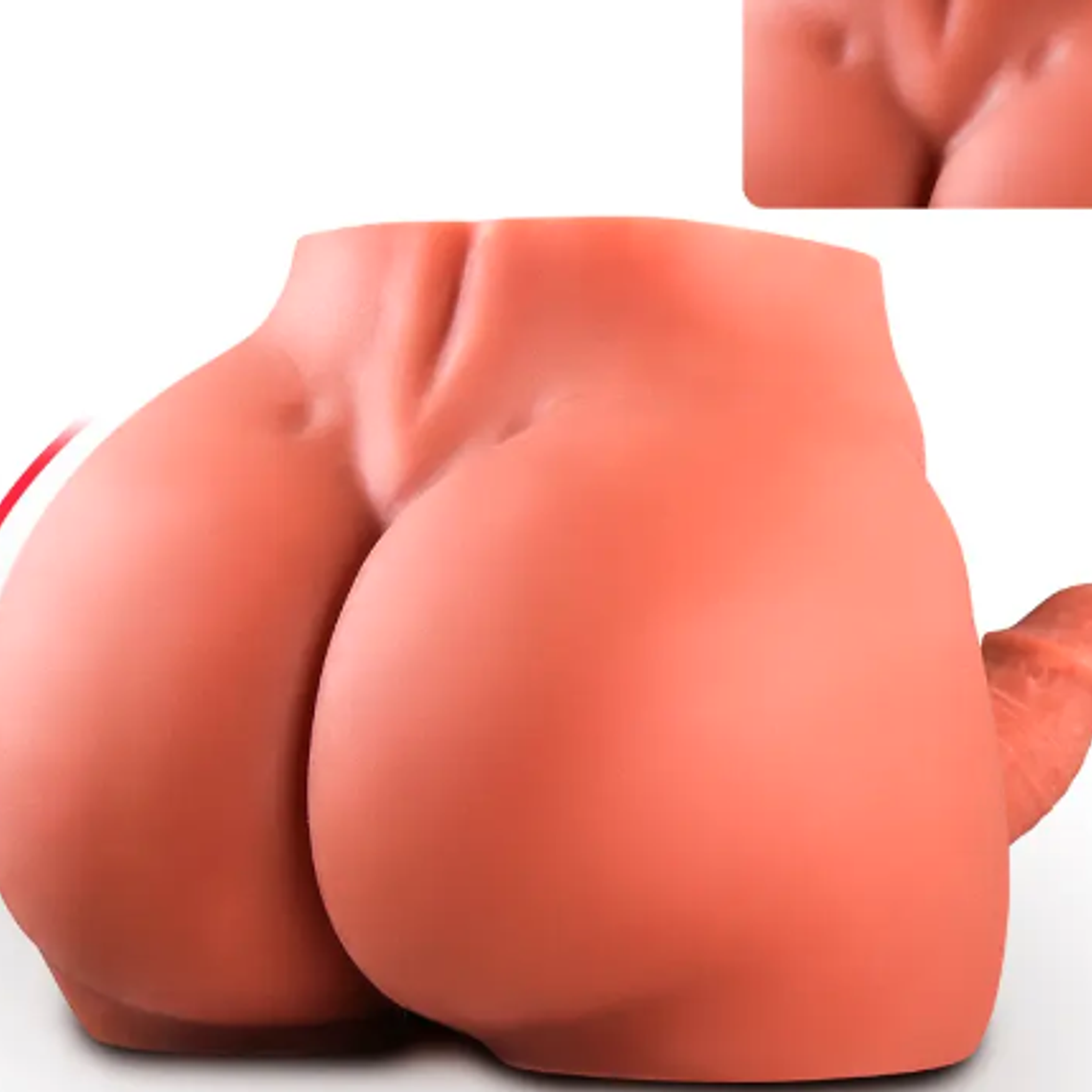 Male Torso Masturbator in TPE with Dildo and Anus | Male Masturbator in Buttocks Shape 4.0 kg 3