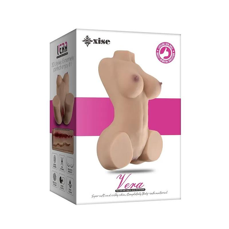 Torso Masturbador XISE Vera Realista 3.25 kg | Torso Feminino com Vagina e Ânus para Homens 9