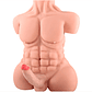 Torso de Boneco Amoroso Masculino 13kg com Dildo | Torso Sexual Masculino em TPE para Homens e Mulheres - Thumbnail 1