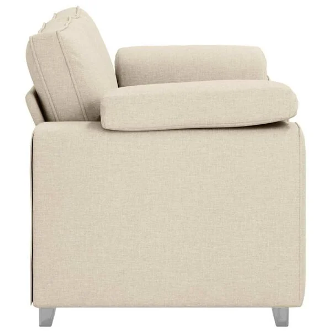Sofá Bege Loveseat 160 cm em Tecido de Linho | Sofá de 2 Lugares Moderno e Respirável vidaXL 7