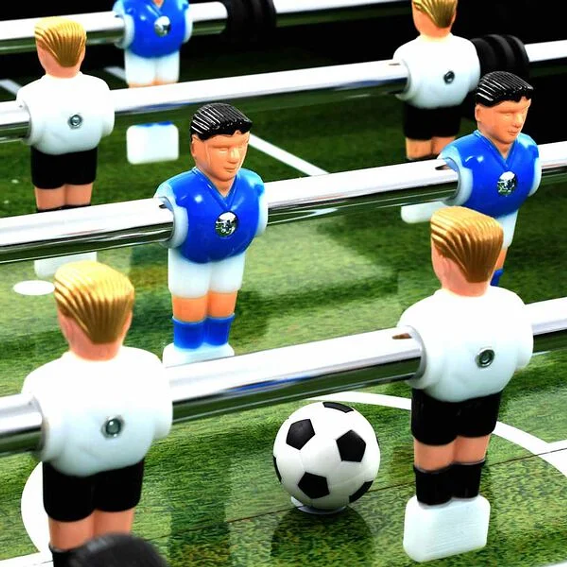 vidaXL 140 cm Steel Foosball Table | Table Football Table with Official Dimensions and 60 kg 6