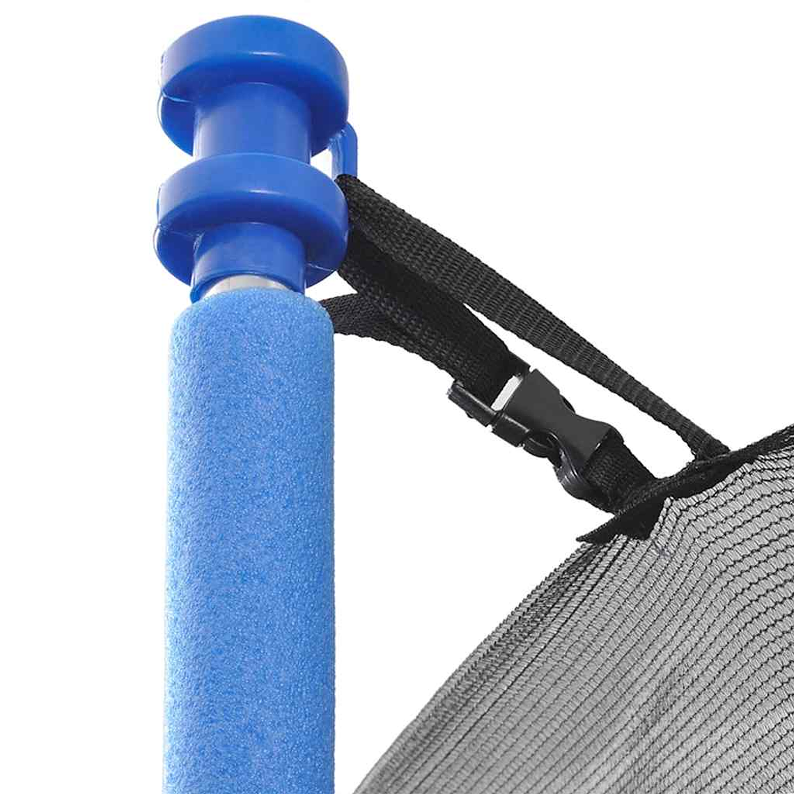 Trampolim de Jardim 15 Pés (4,57 m) vidaXL | Conjunto Completo com Rede de Segurança, Escada e Cobertura 6