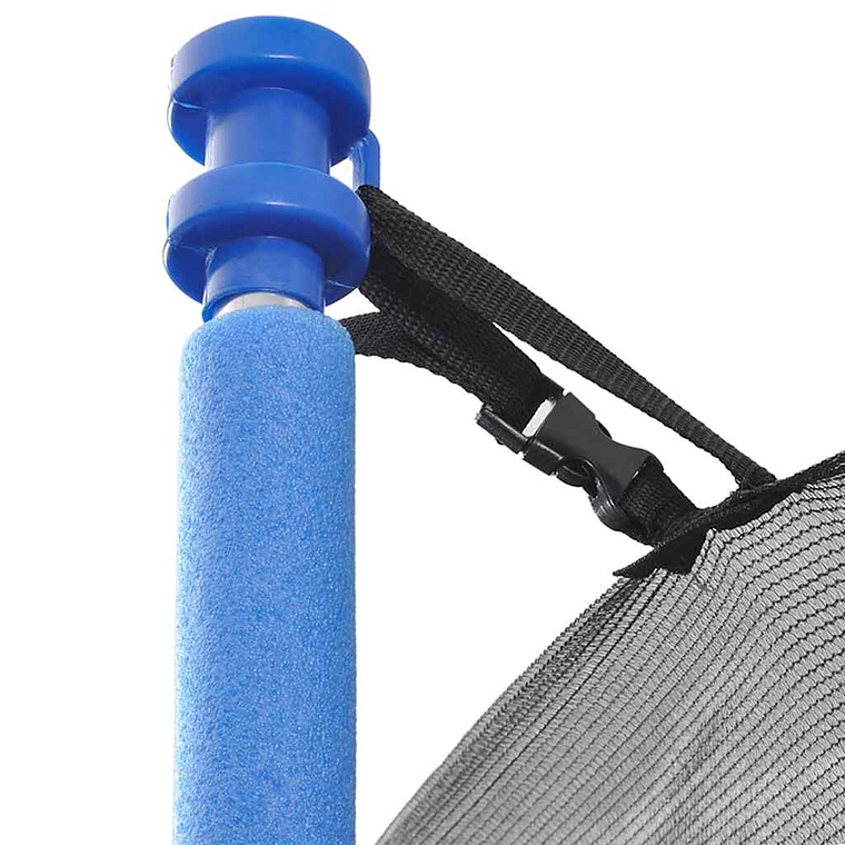 Trampolim de Jardim 15 Pés (4,57 m) vidaXL | Conjunto Completo com Rede de Segurança, Escada e Cobertura 6