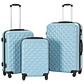 vidaXL 3-Piece Luggage Set | Rigid ABS Anthracite Trolleys (S, M, L) - thumbnail 12