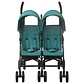 Green Steel Twin Stroller | Practical, Adjustable, and Easy to Transport - thumbnail 2