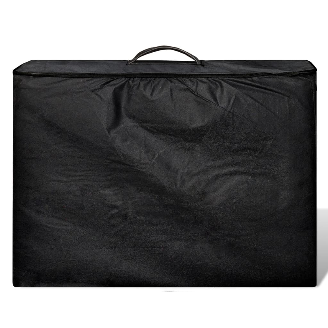 vidaXL Mesa massagem dobrável 2 zonas estrutura madeira preto 1