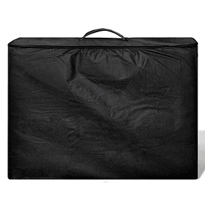 vidaXL Mesa massagem dobrável 2 zonas estrutura madeira preto